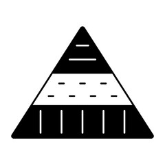Pyramid black icon