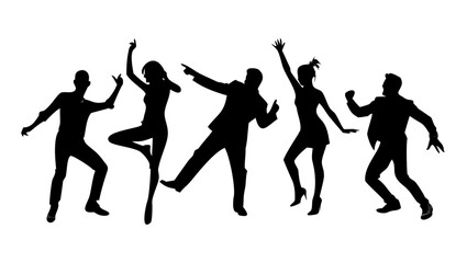 Energetic male dancers in motion athletic