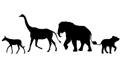 Majestic Stag Silhouette with Antlers deer animal