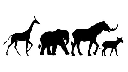 Majestic Stag Silhouette with Antlers deer animal