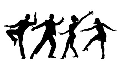 Silhouette of a person in a suit holding a briefcase business