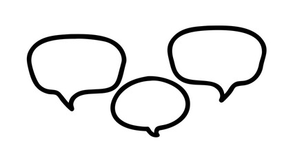 Two Speech Bubbles Intersecting communication dialogue