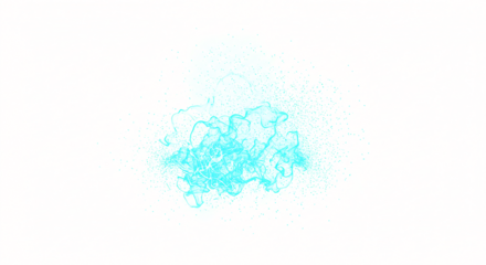 Abstract Cyan Energy Burst with Fine Particle Dispersion.