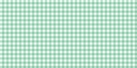 Green gingham checkered pattern background. Seamless pastel green plaid design, perfect for fabric, textile, scrapbooking, and cute digital projects. Soft and sweet vintage aesthetic.