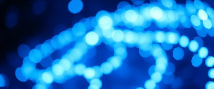 Abstract blue bokeh lights forming a poker chip pattern, casino theme,  dreamy,  luxury