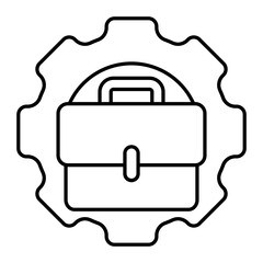 Portfolio Management Outline Icon Element For Design