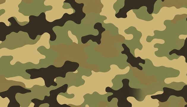 Abstract digital camouflage background, featuring muted greens, browns, and tans in a disruptive pattern,  fabric,  graphic