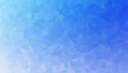 青いグラデーションの幾何学的な多角形で構成された抽象的な背景