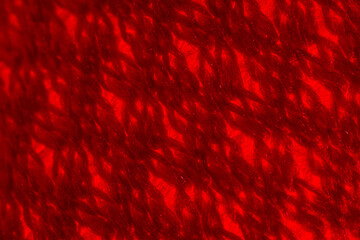 Microscopic magnification, Close-up or super macro of cloth made from Rayon and Polyesyer synthetic...