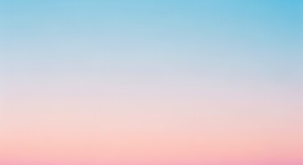 Obraz premium Gradient of light blue, fading into pastel peach/pink. Calm & soft