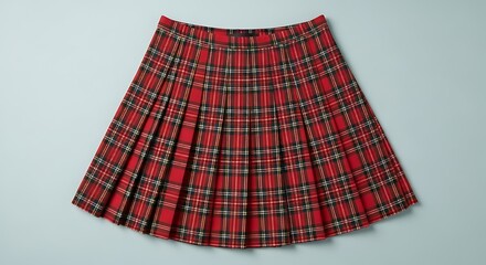 Red Plaid Skirt