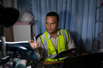 A skilled engineer is seriously planning the construction of a large office building for a company.