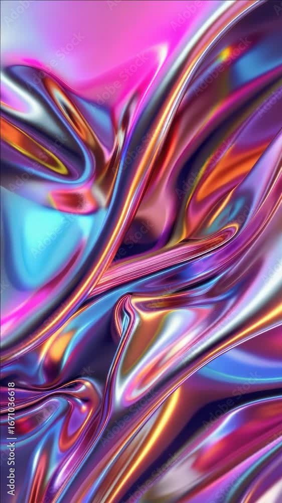 Aufkleber mesmerizing colors blending into each other with a fluid form.