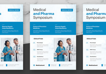Blue And Black Medical Flyer