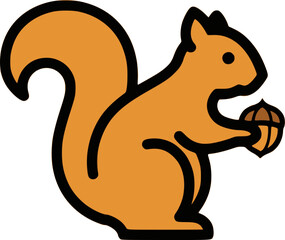 Squirrel Colored Icon