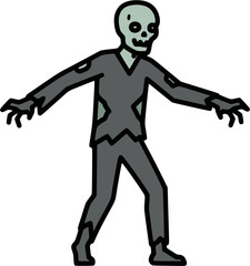 Zombie Icon – Halloween and Horror Character Symbol