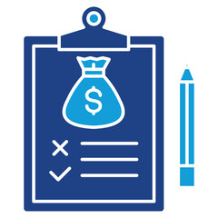 Wealth Planning Dual Tone Icon Element For Design
