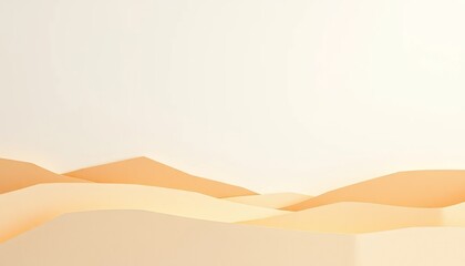 Soft torn paper landscape in warm neutrals, abstract  background