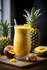 pineapple juice and fruits