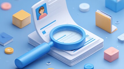 Resume review, job application, scrutinizing documents