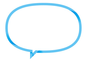 折り目のような表情のあるスピーチバルーン