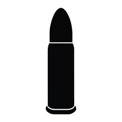 Black bullet projectile ammunition cartridge