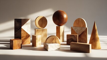Wooden lamp bases with glowing orbs