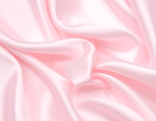 Obraz premium Soft, flowing pink satin fabric