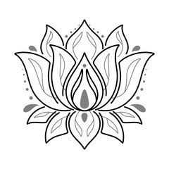 Fototapeta premium lotus flower vector