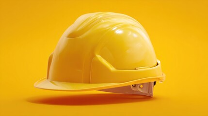 Fototapeta premium Bright yellow safety hard hat