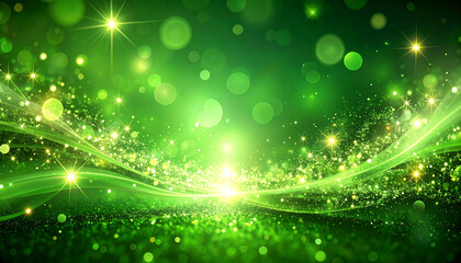 Abstract green holiday background