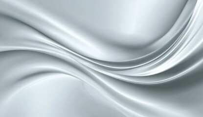 Obraz premium Elegant smooth satin fabric with flowing curves and subtle sheen for design projects