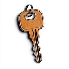 Unlocking potential a close-up of a key in a minimalist setting highlighting security and access