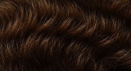 Naklejka premium Closeup view of brown animal fur with visible texture and strands
