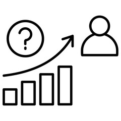 Demand Forecast Outline Icon