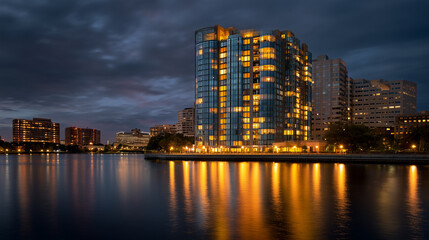 Obraz premium city at night