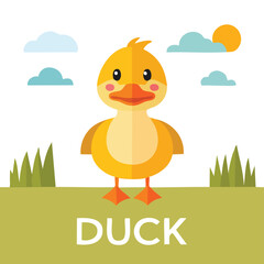 Duck Adobe Illustrator Artworktext design featuring detailed decorative elements and a contemporary illustration style.