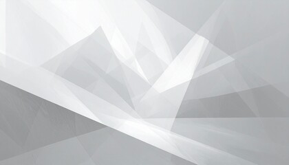 Abstract White Geometric Pattern on Gray Background for Modern Design
