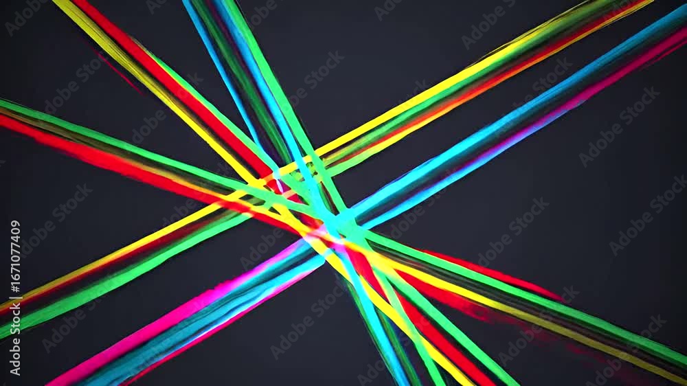 Poster dynamic multicolor lines abstract pattern background video animation for designs graphics