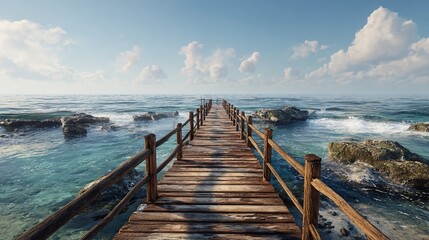 Fototapeta premium Der Steg