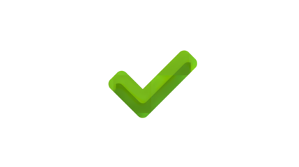 Green Check Mark Icon, Approved, Yes, Okay, Success, Tick, PNG Transparent stock asset