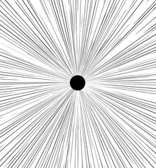 Radial lines radiate from a central point