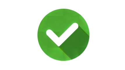 Green Checkmark Icon, Approved Symbol, Success, Yes, Okay, Tick, PNG Transparent Background