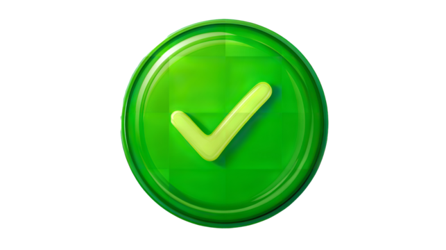 Green Check Mark Icon, Approved, Yes, Ok, Success, PNG Transparent Background stock asset
