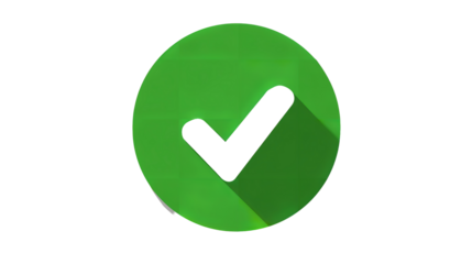 Green Checkmark Icon, Approved, Yes, Ok, Success, Tick, PNG, Transparent Background stock asset