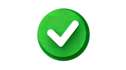 Green Check Mark Icon, Approved, Yes, OK, Success Symbol, PNG Transparent Background