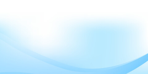 Abstract white wavy glowing lines on a blue background. Futuristic digital high-technology simple