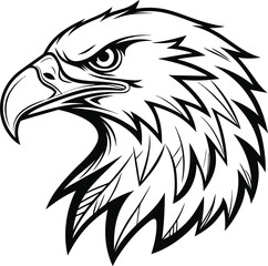 Fototapeta premium Eagle vector design, Eagle vector design file, Eagle head vector file
