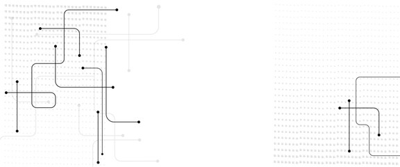 Vectors Abstract connecting lines and dots. Social networking, network connection and global communication technology background.