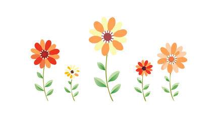 Obraz premium Cheerful blooming flowers floral nature